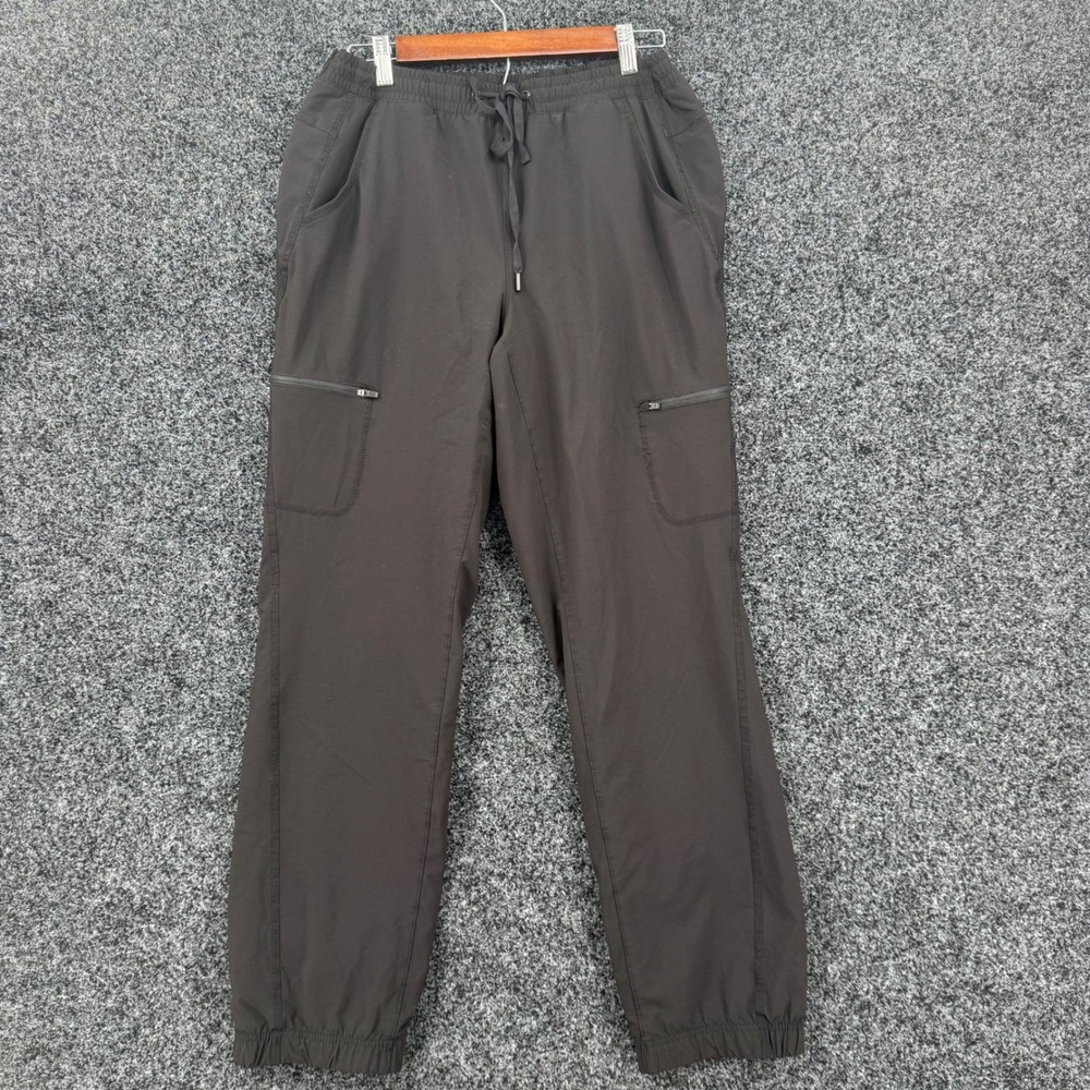Eddie Bauer Womens Fleece Lined Cargo Jogger Pants Gray Size 8 Hiking Outdoor